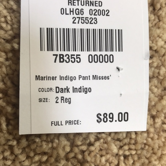 New! L.L.Bean outlet SZ 2, mariner indigo pants. - Picture 5 of 11